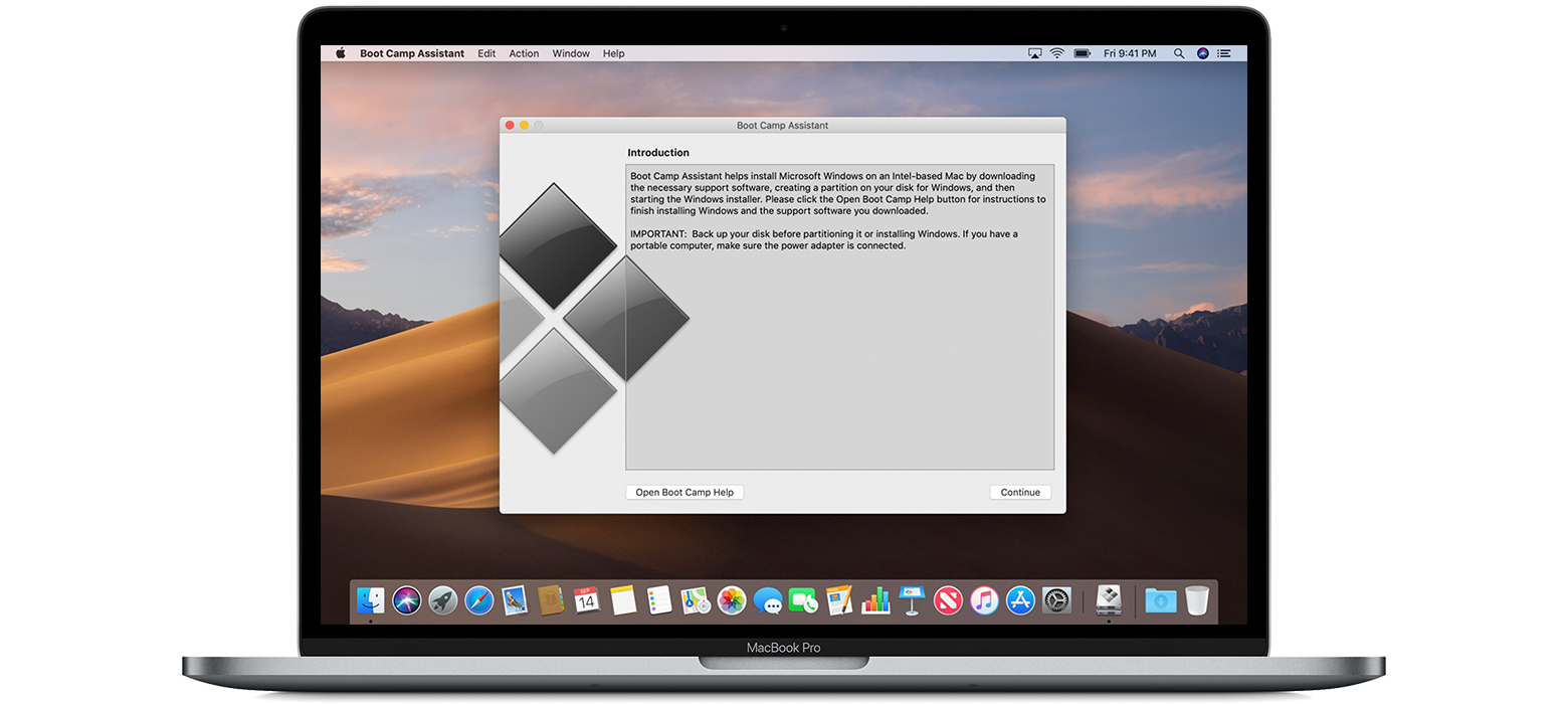 How to install boot camp on a mac